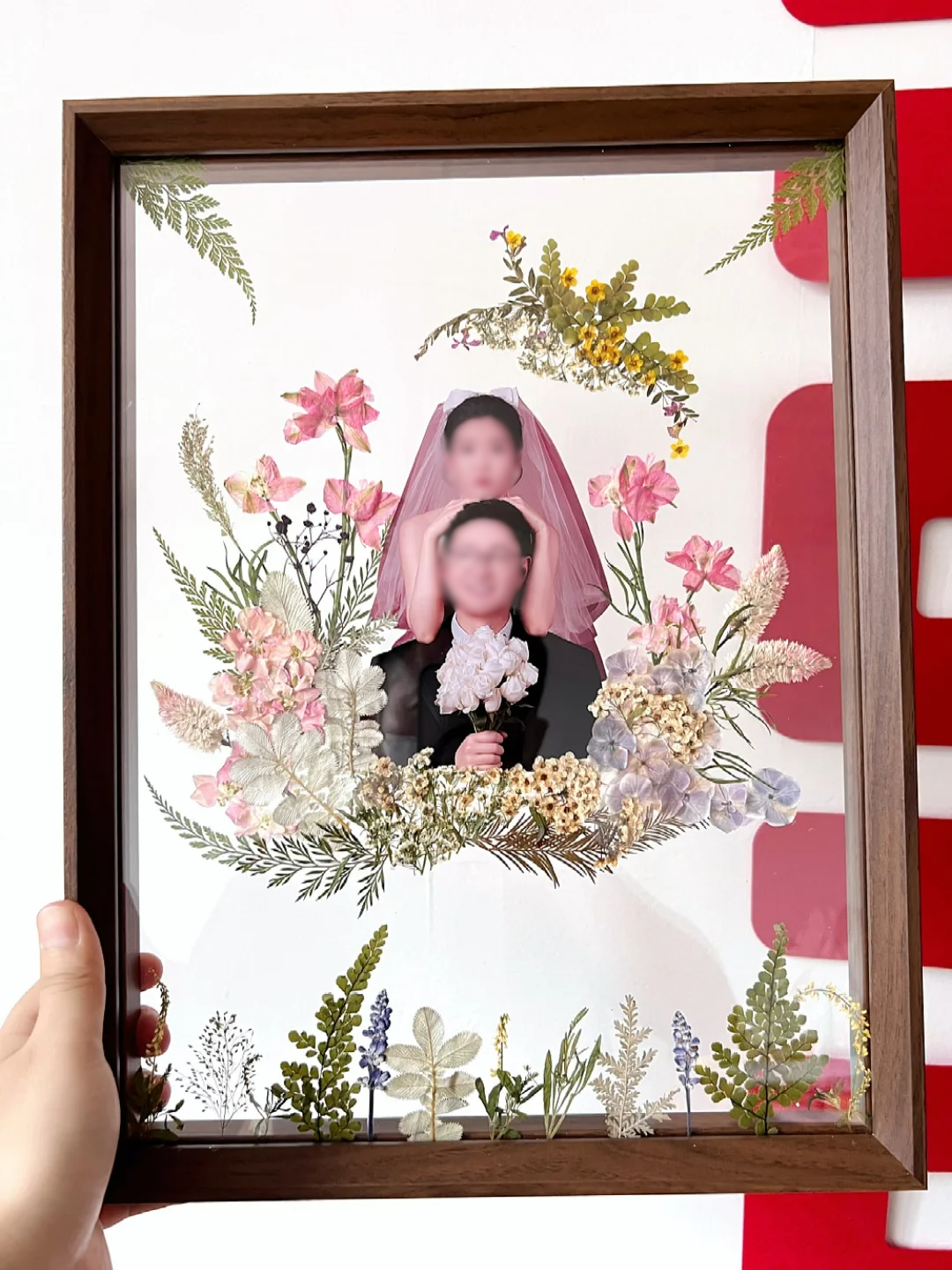 Handmade Pressed Flower Signature Photo Frame