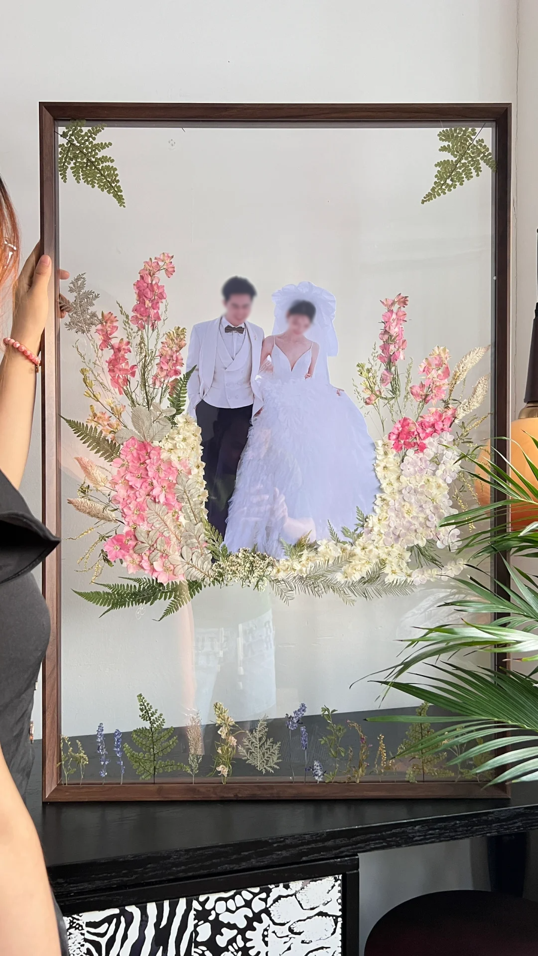 Handmade Pressed Flower Signature Photo Frame