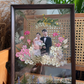 Handmade Pressed Flower Wedding Signature Frame